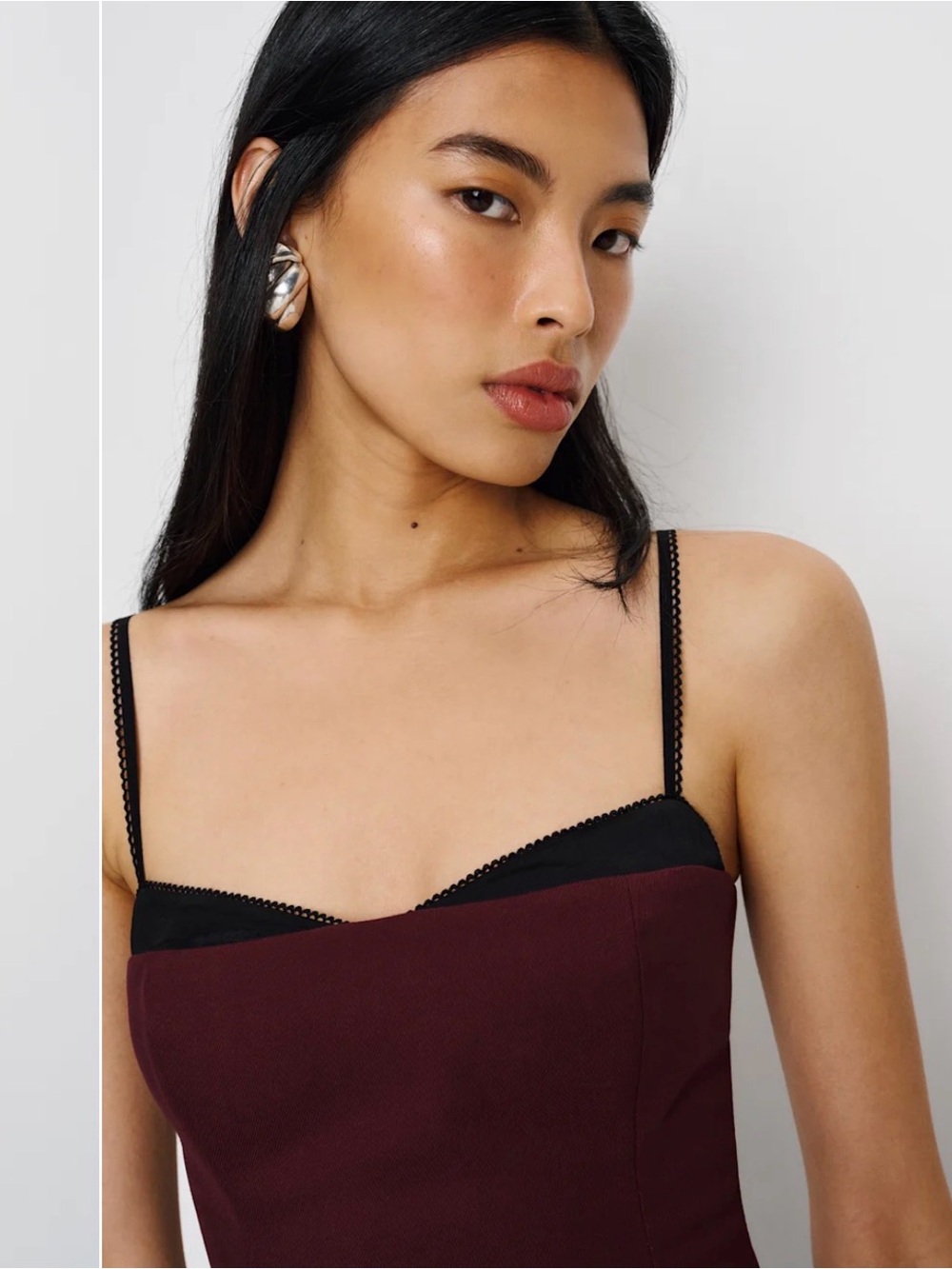 Reformation Wine Melanie Top